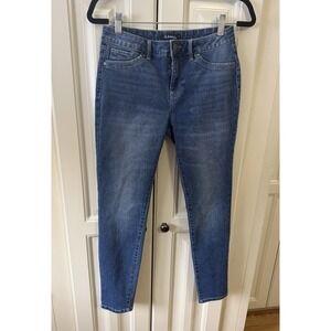 d.jeans Women's Skinny Jeans Size 6 Blue Stretch Mid Rise Classic Denim Pants